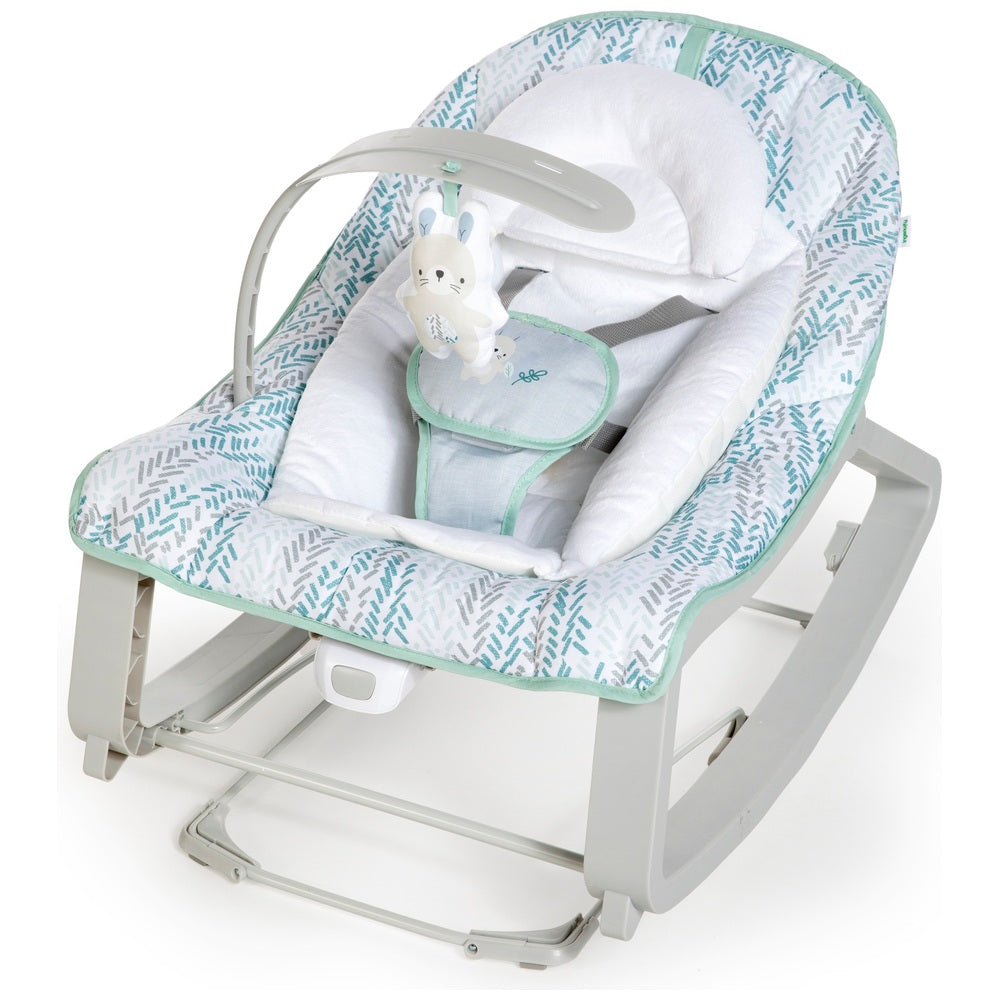 Ingenuity Keep Cozy 3-In-1 Grow With Me Bounce & Rock Seat β Spruce