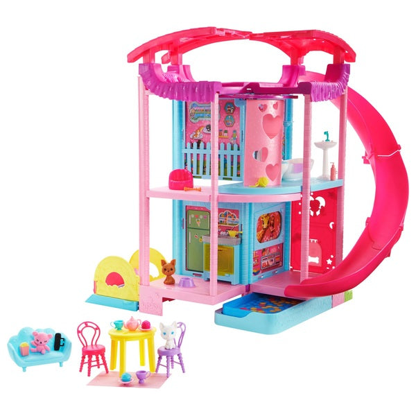 Barbie Chelsea Playhouse With Pets And Accessories