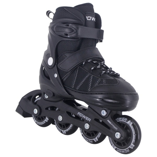 Adjustable Inline Skates Black Uk Size 12 - 1.5