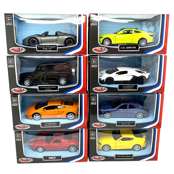 Pull Back 1:38 Scale Diecast Vehicle Assortment