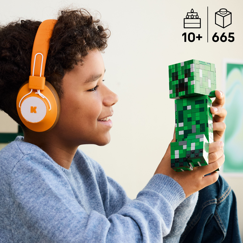 Lego® Minecraft® The Creeper™ Gamer Decor And Action Figure Building Toy 21276