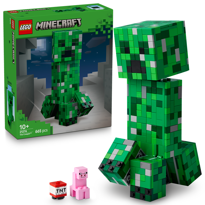 Lego® Minecraft® The Creeper™ Gamer Decor And Action Figure Building Toy 21276