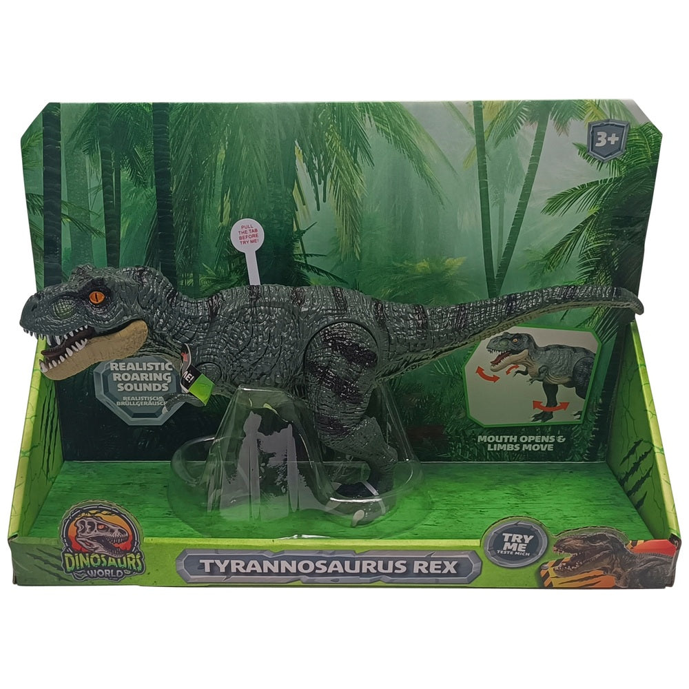 Dinosaur World Action Figure Lights And Sounds Tyrannosaurus Rex