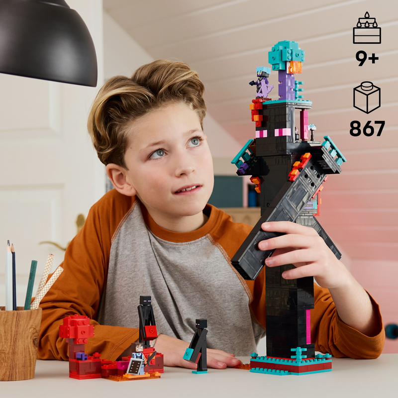 Lego® Minecraft® The Enderman Tower Toy For Kids, Gamer Gift 21279