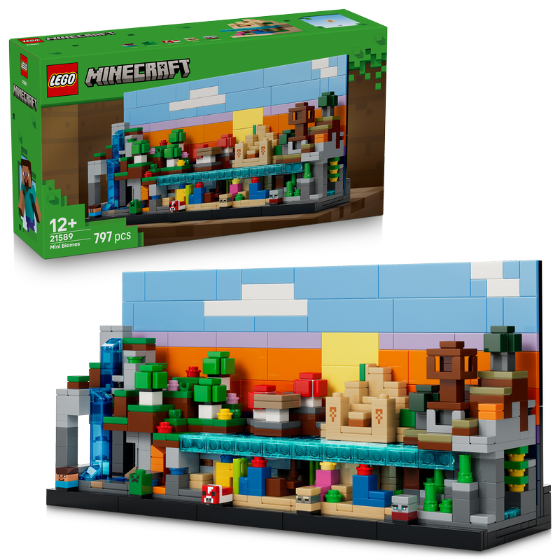 Lego® Minecraft® Mini Biomes Gaming Art Building Set 21589