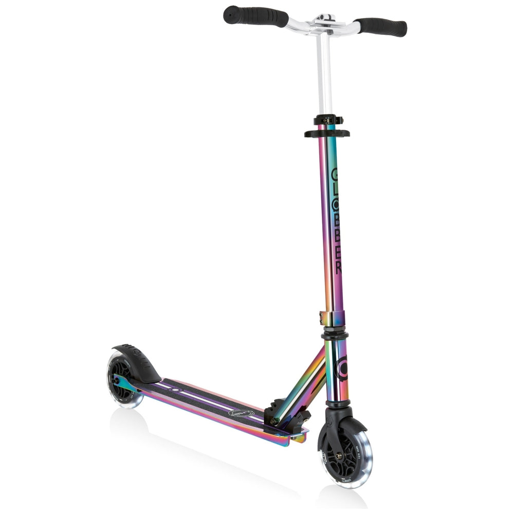 Globber Flow Element Lights 2-Wheel Foldable Scooter - Neochrome