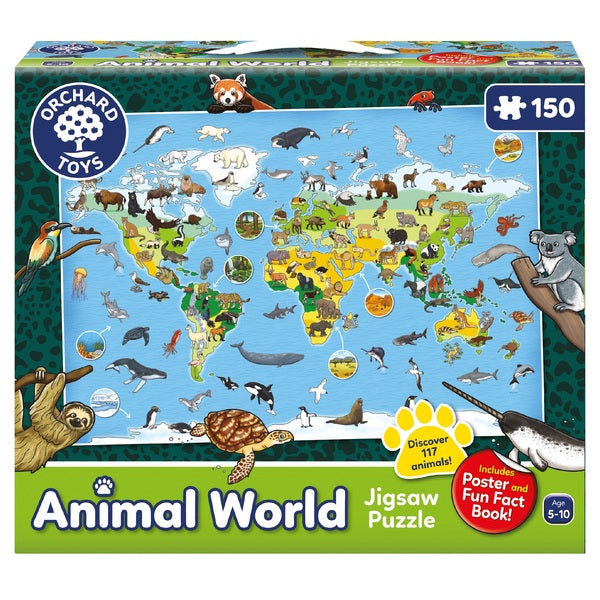 Orchard Toys Animal World 150 Piece Jigsaw Puzzle