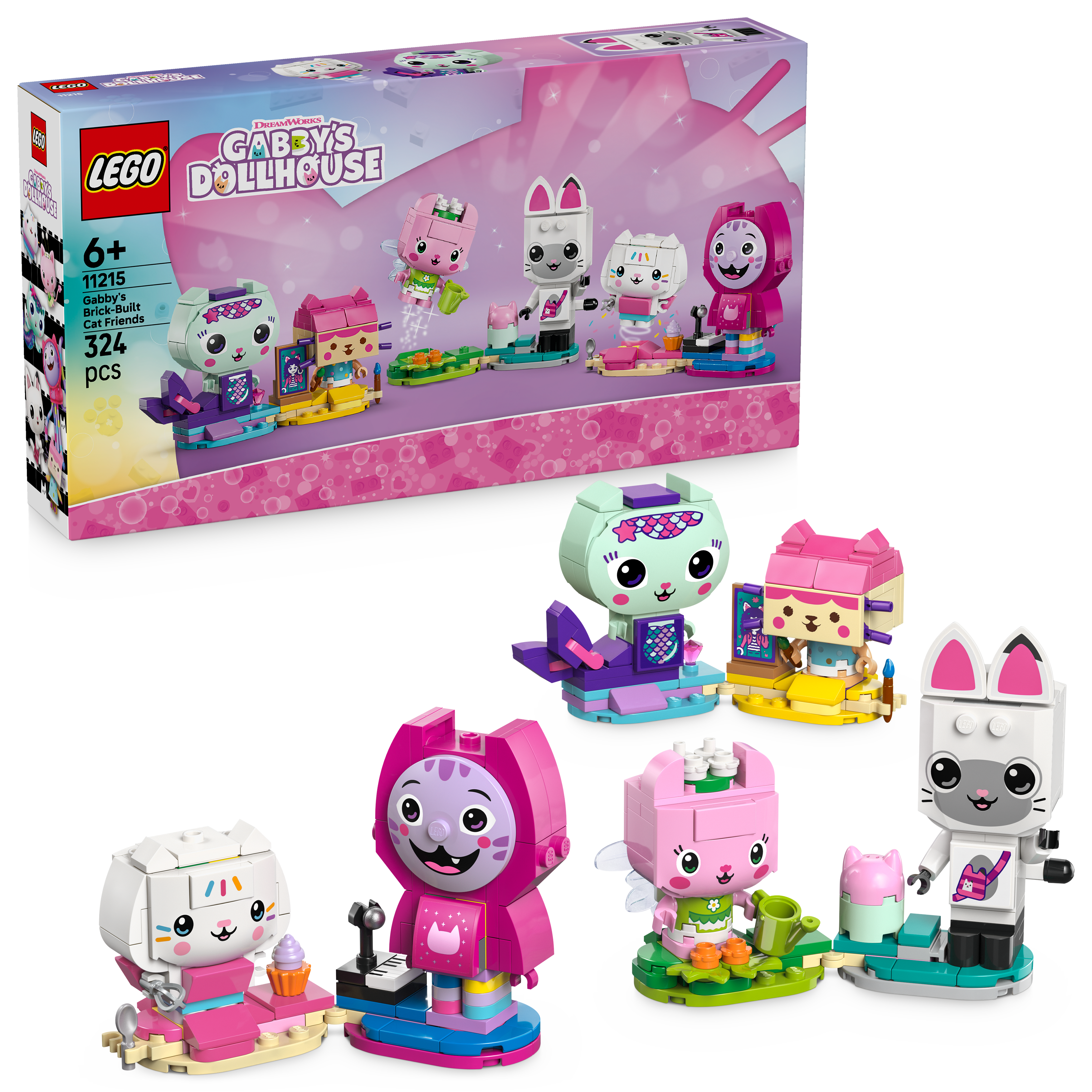 Lego Gabby's Dollhouse: Gabby's Brick-Built Cat Friends 11215