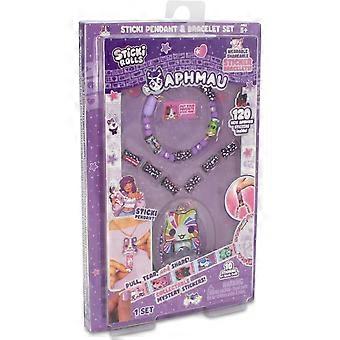 Sticki Rolls Aphmau Sticker Pendant And Bracelet Set