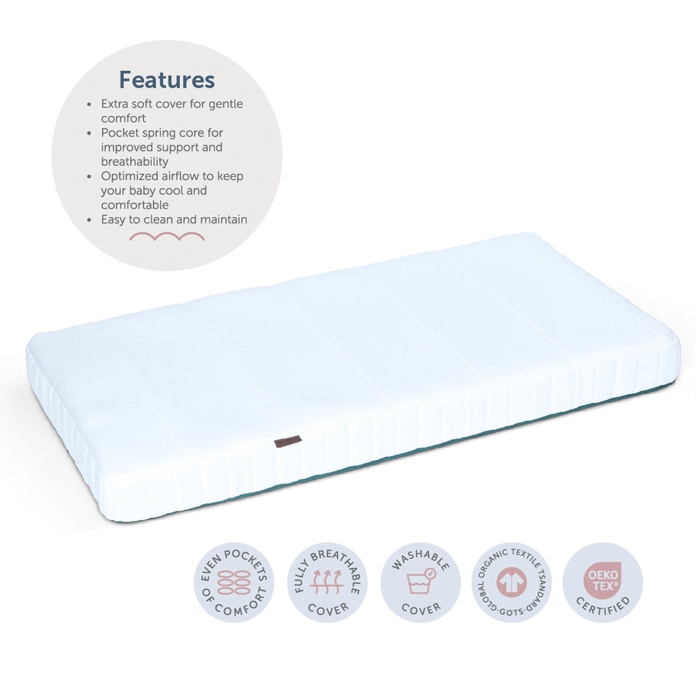 Baby Elegance Stratus Cot Bed Spring Mattress 70X140