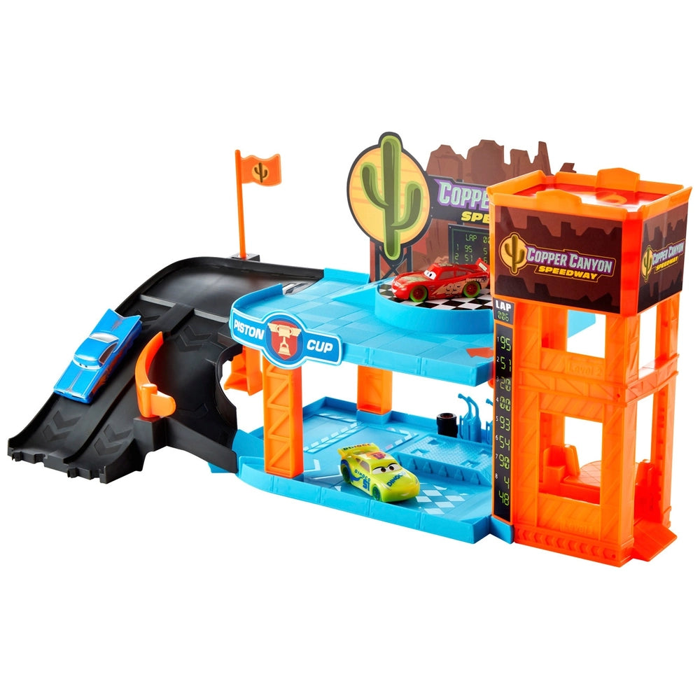 Disney Cars Glow Racers At The Copper Canyon Glowing Garage