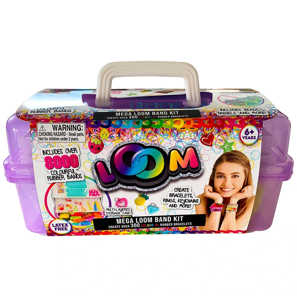 Mega Loom Band Kit Set - 8000 Pieces