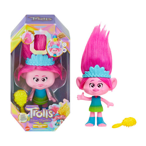 Trolls 3 Band Together Rainbow Hairtunes Poppy Singing Doll