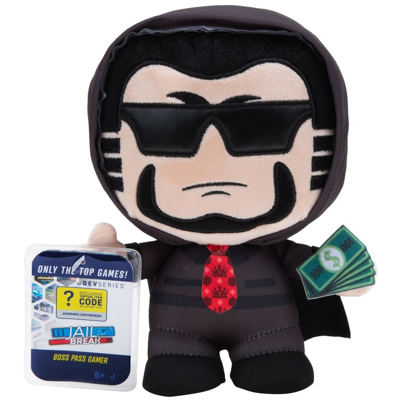 Devseries Boss Pass Gamer Collector Plush - 20Cm Polyester Plush With Exclusive Virtual Item Code