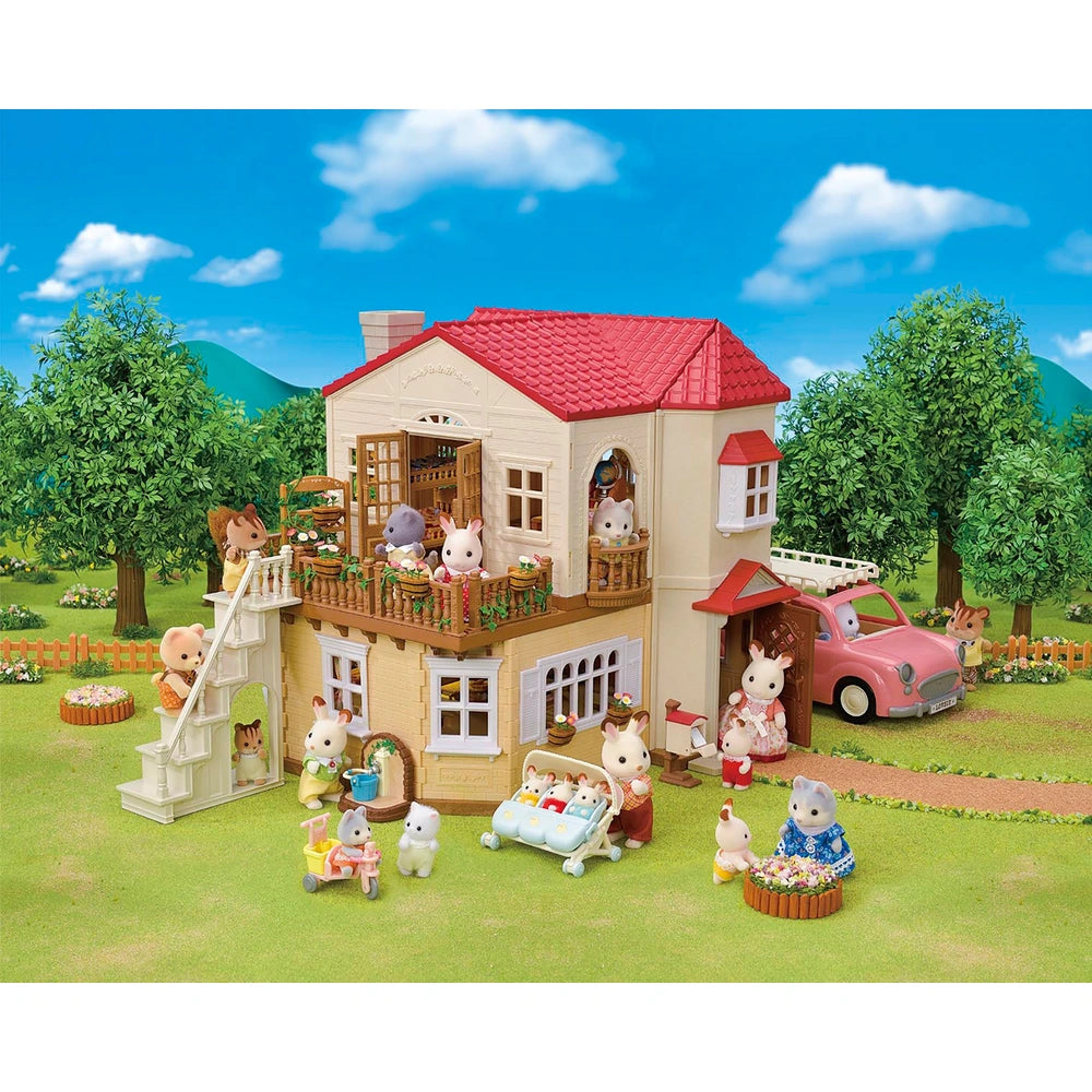 Sylvanian Families Red Roof Country Home Set -Secret Attic Playroom-