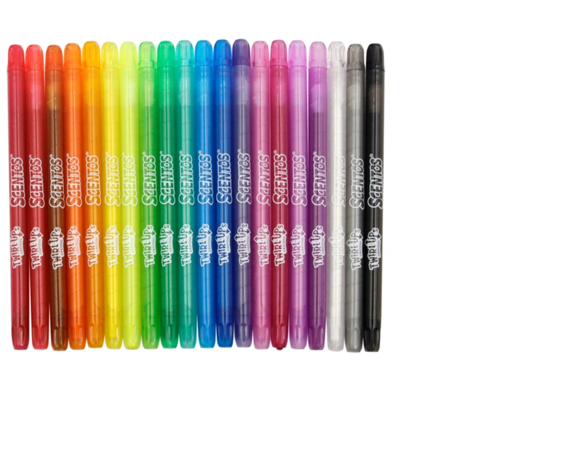 Scentos Twirl Up Crayons 20 Pack