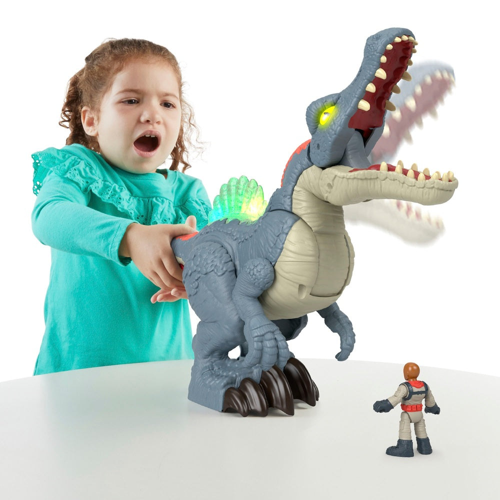 Fisher Price Imaginext Jurassic World Ultra Snap Spinosaurus With Lights & Sounds