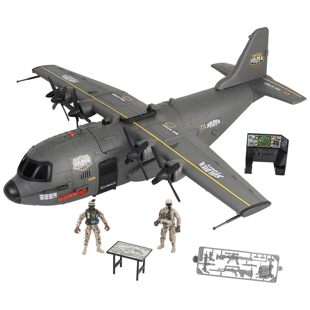 Soldier Force Lights And Sounds Hercules Cargo Plane Set