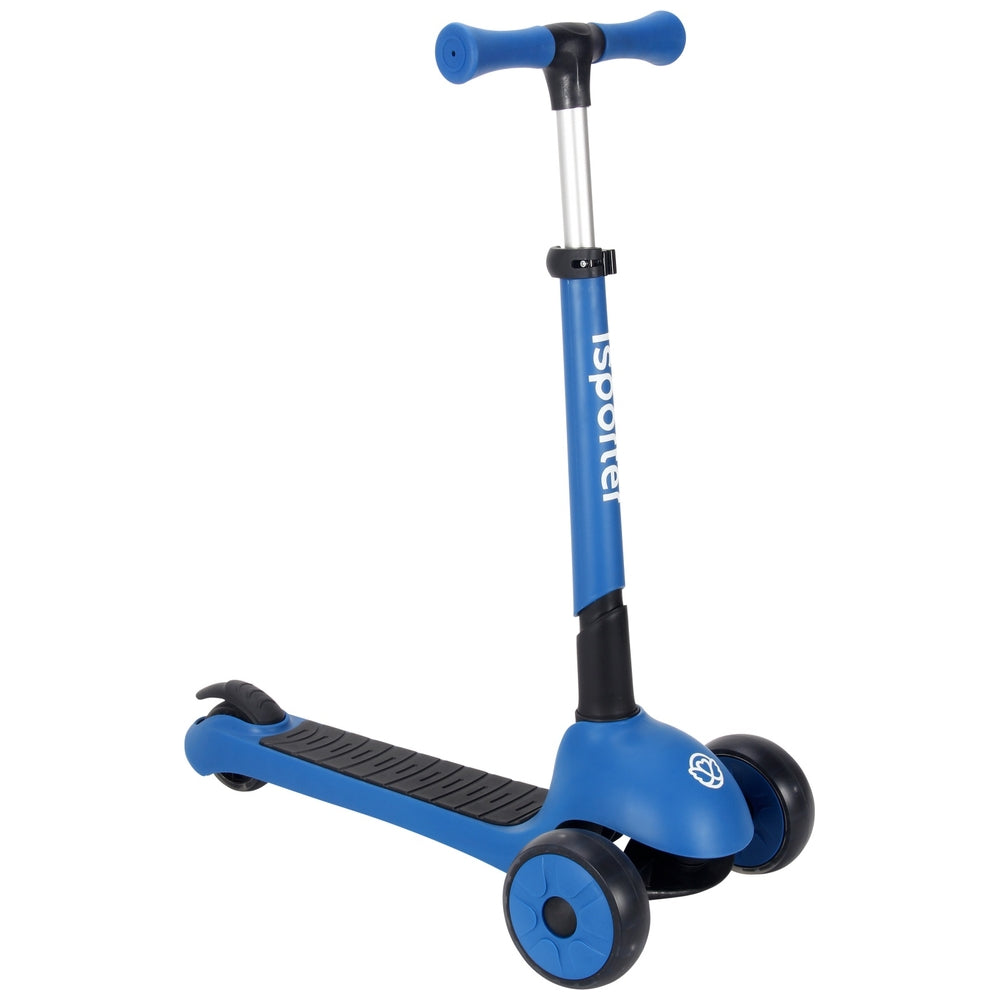 Isporter Foldable Led Blue Scooter