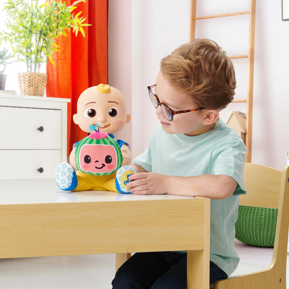 Cocomelon Peek-A-Boo Jj Feature Plush - 17 Phrases And Sounds - Play Peek-A-Boo With Jj