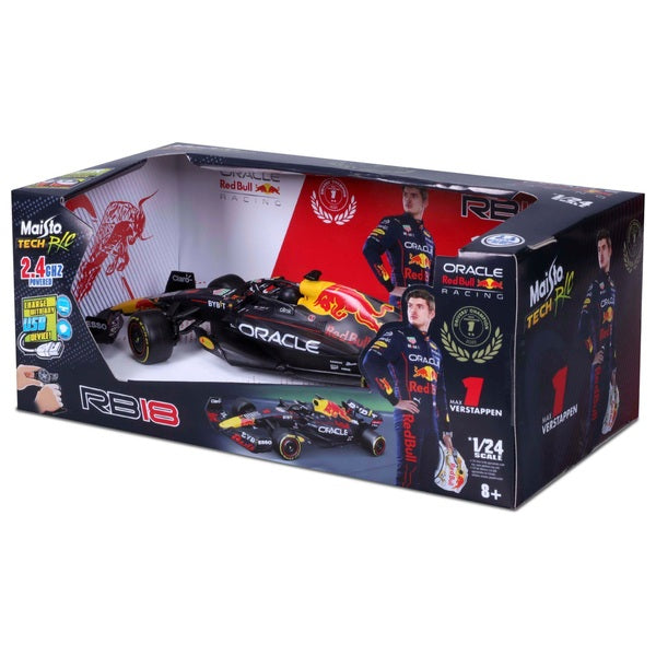 1:24 Oracle Red Bull Rb18 Radio Control F1 Car β Max Verstappen Edition
