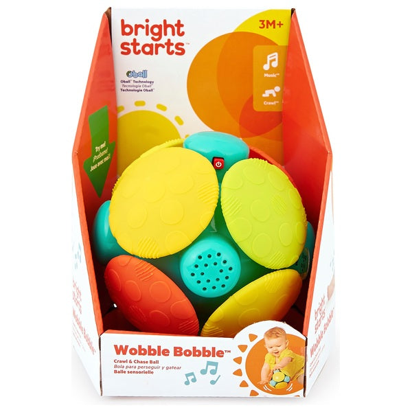 Bright Starts Wobble Bobble Crawl & Chase Ball With Sounds