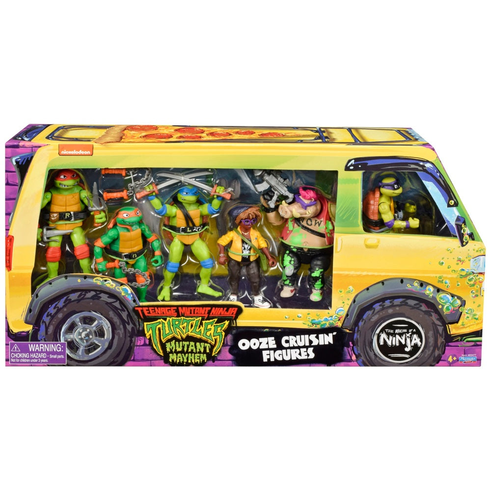 Teenage Mutant Ninja Turtles Mutant Mayhem Basic Ooze Cruisin' Figures 6 Pack