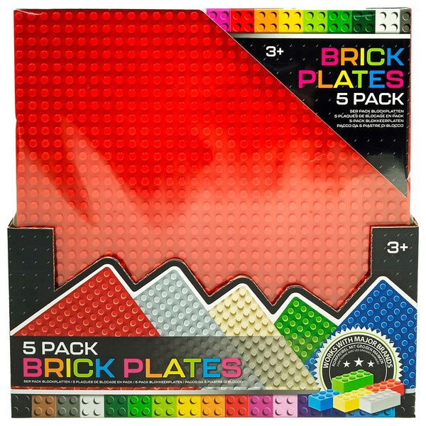 Build-It 5-Pack 32 X 32 Base Plates For Building Bricks