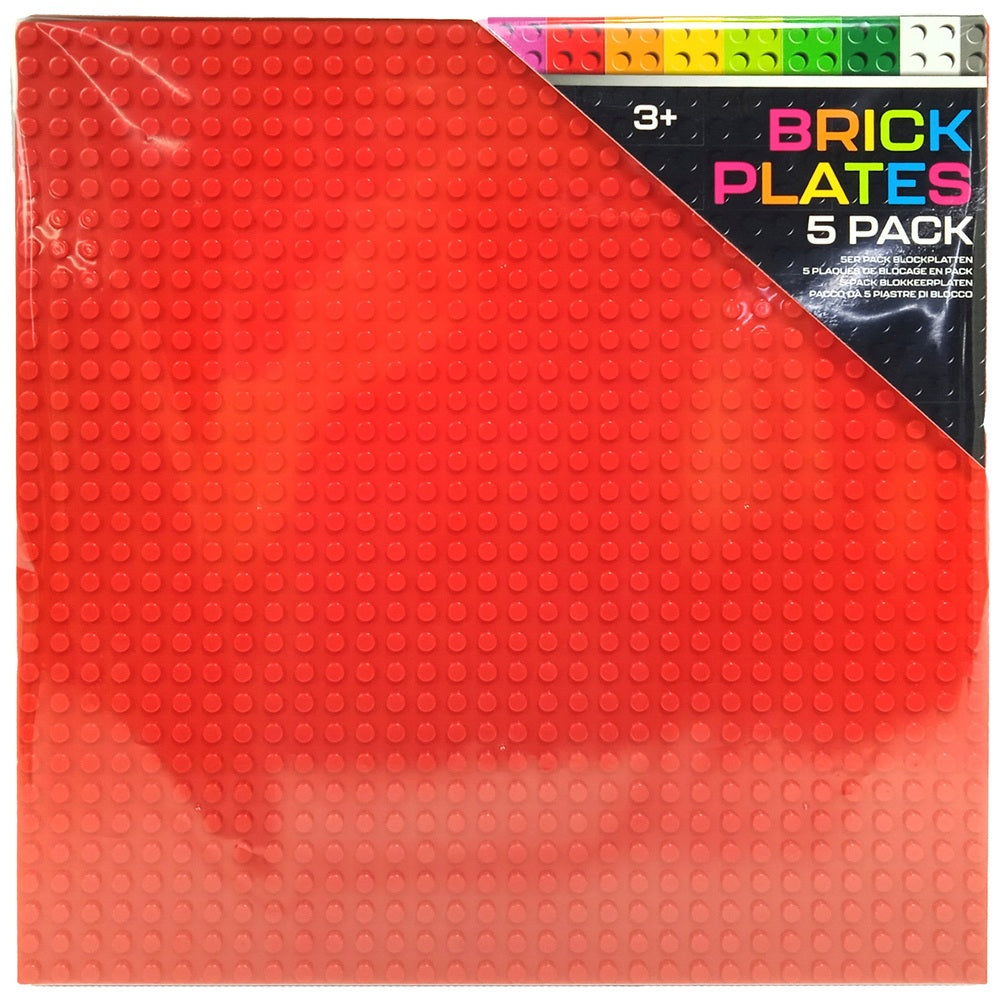 Build-It 5-Pack 32 X 32 Base Plates For Building Bricks