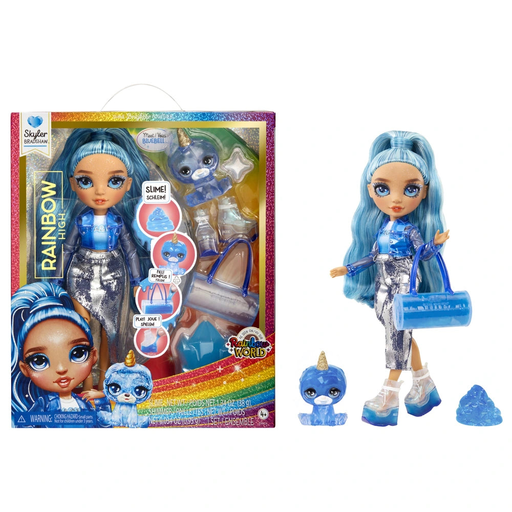 Rainbow High Classic Rainbow Doll Skyler Bradshaw Blue Doll