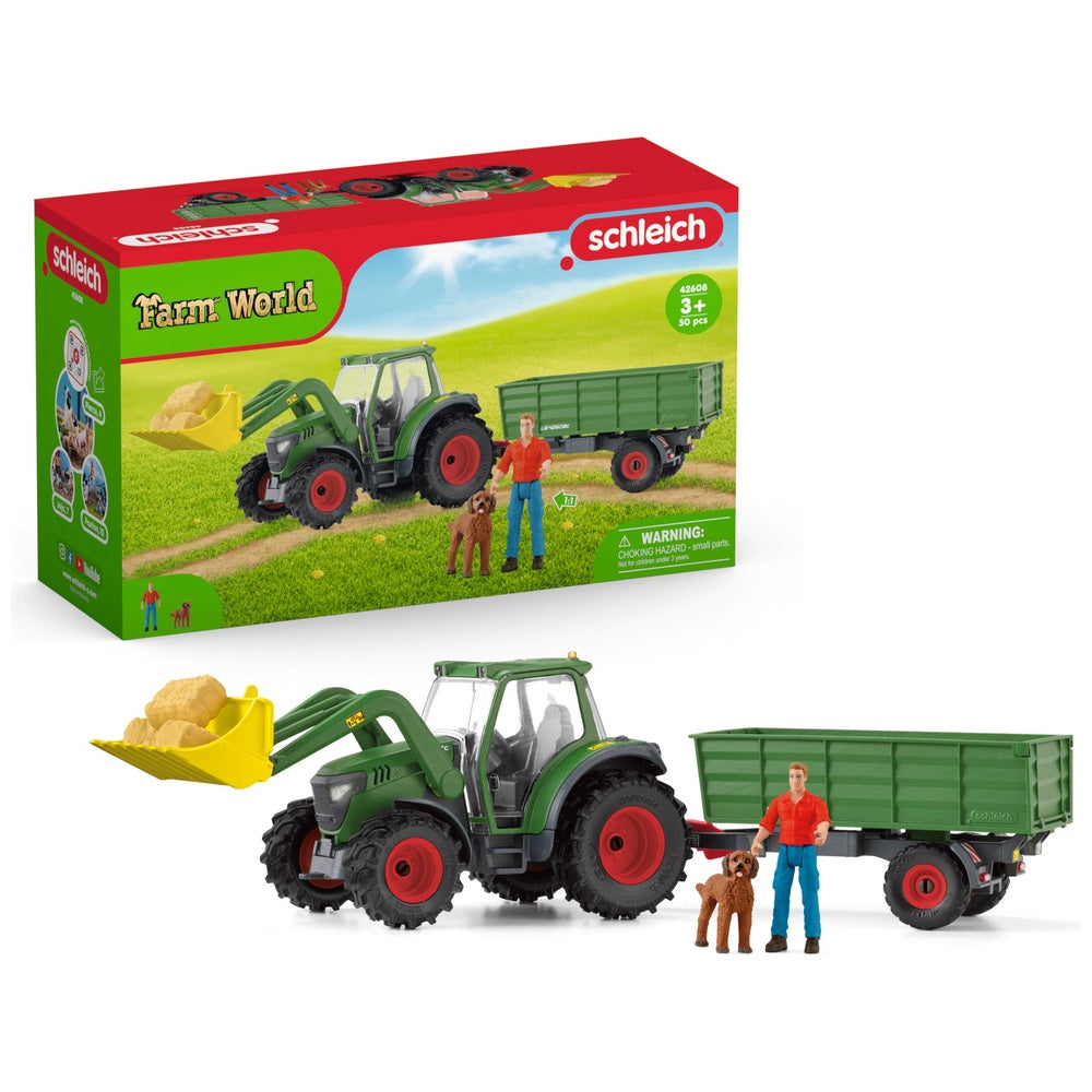 Schleich Farm World 42608 Tractor With Trailer