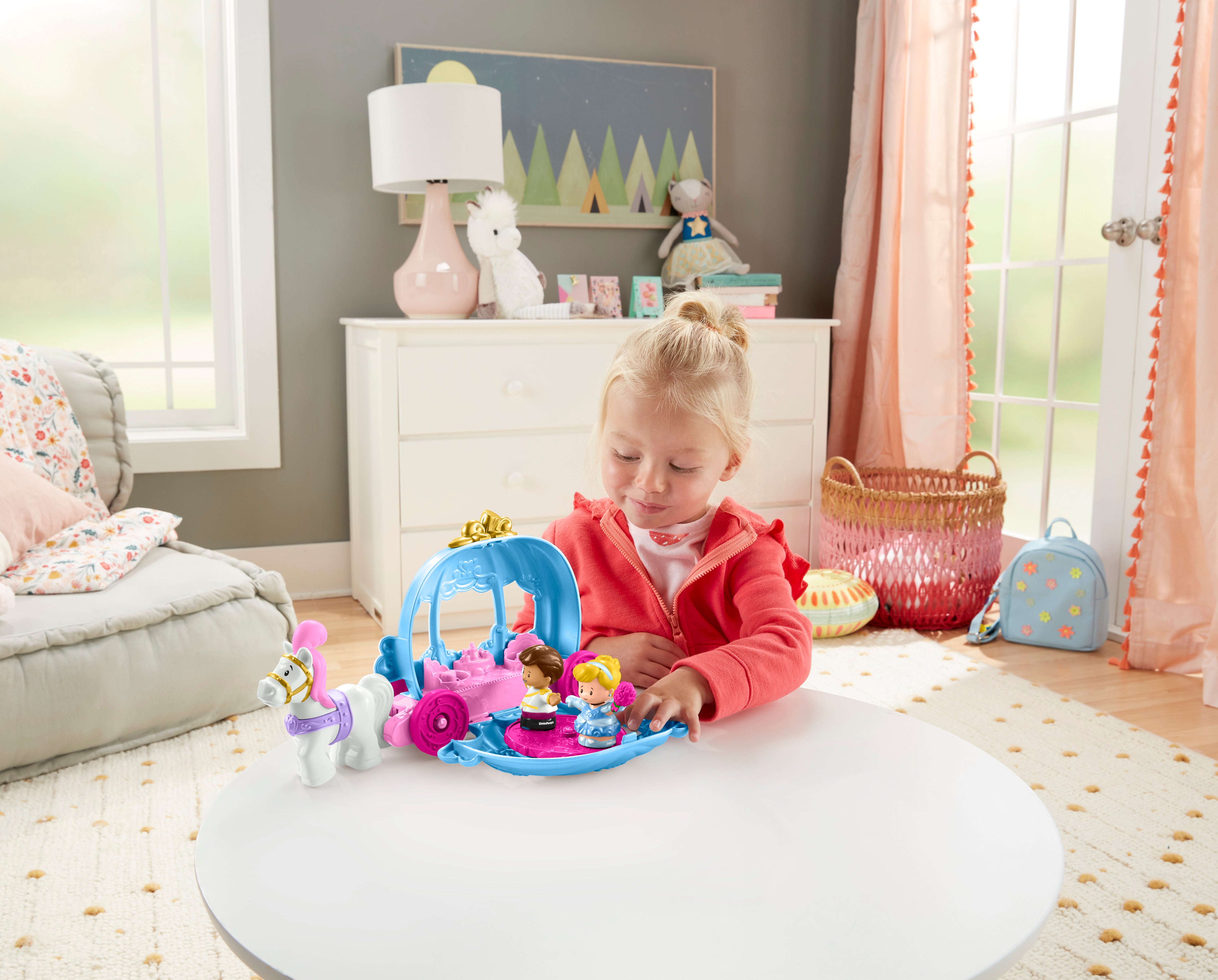 Fisher-Price Little People Disney Princess Cinderella's Dancing Carriage Set