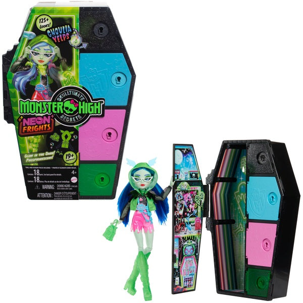 Monster High Skulltimate Secrets Neon Frights Ghoulia Yelps Doll Fashion Set