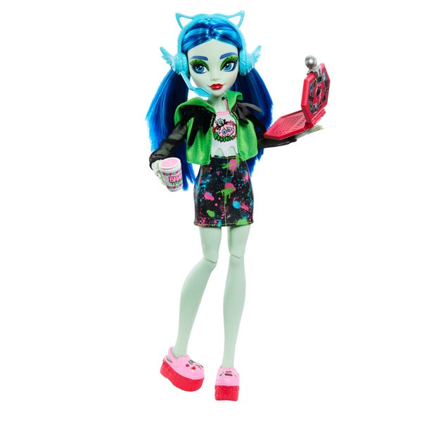 Monster High Skulltimate Secrets Neon Frights Ghoulia Yelps Doll Fashion Set