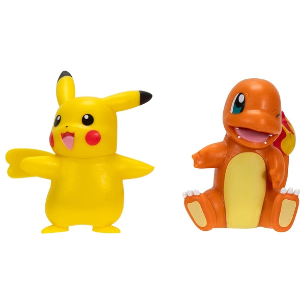 Pokémon Battle Figure First Partner 2 Pack - 5Cm Charmander And Pikachu Battle Figures With Authentic Details