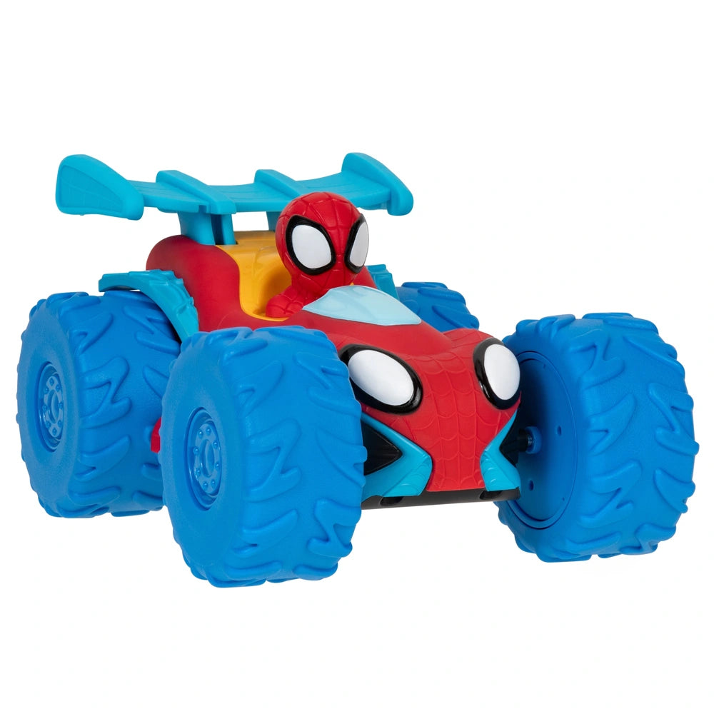 Marvel Spidey And His Amazing Friends Spidey Web Climber - 18Cm Rev Up Motor Vehicle That Climbs Obstacles
