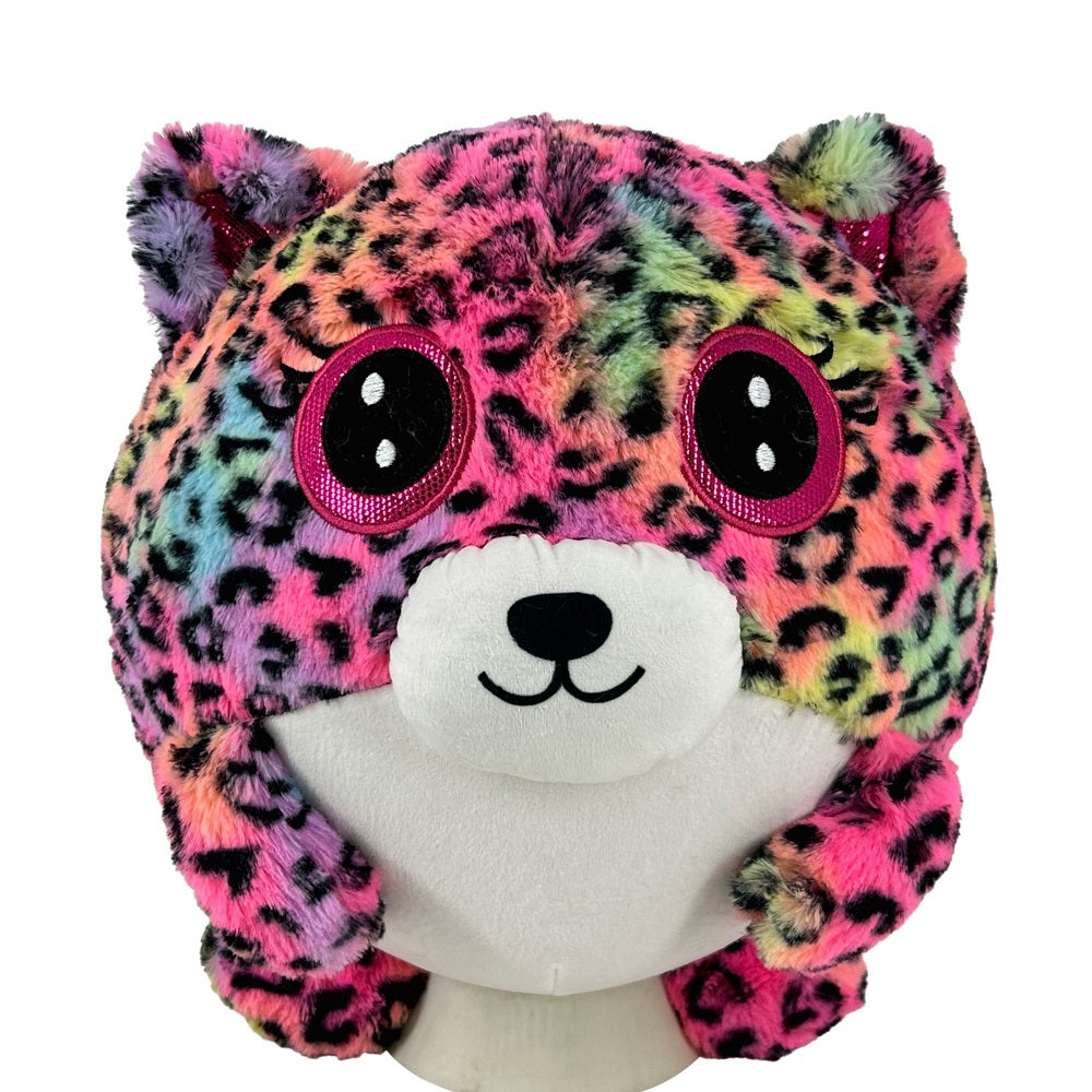 Hugpals Inflatable Plush 30Cm Multicoloured Leopard Print