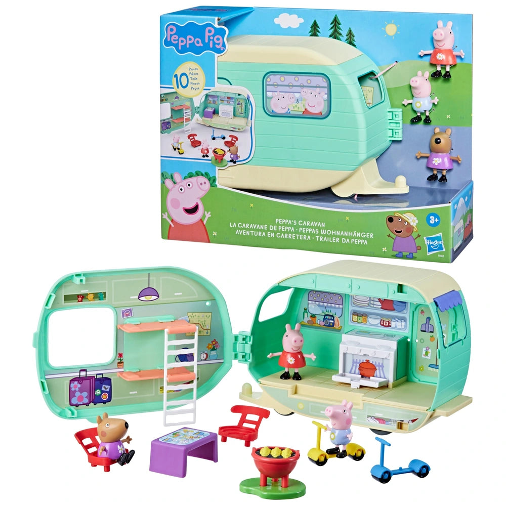 Peppa Pig Peppa's Caravan Playset With 3 Figures