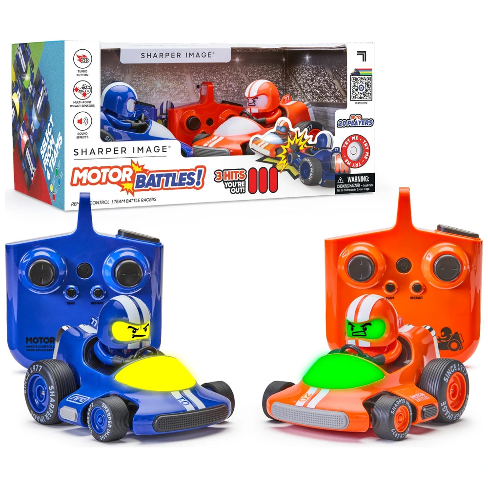Sharper Image Motor Battles Radio Control Bumper Cars 2-Pack Bundle