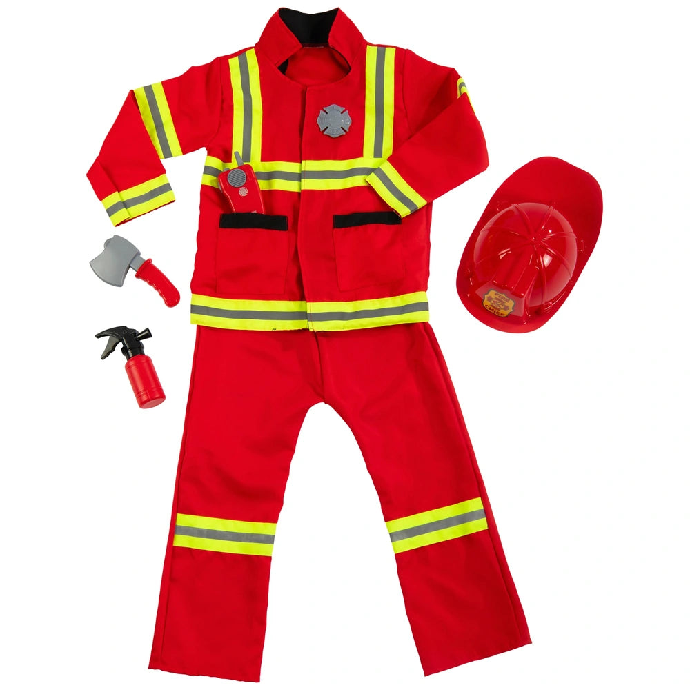 Fire Chief Costume And Accessories Dress-Up Set