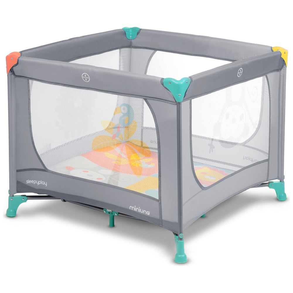 Miniuno Sleepyplay 2-In-1 Travel Cot And Playpen
