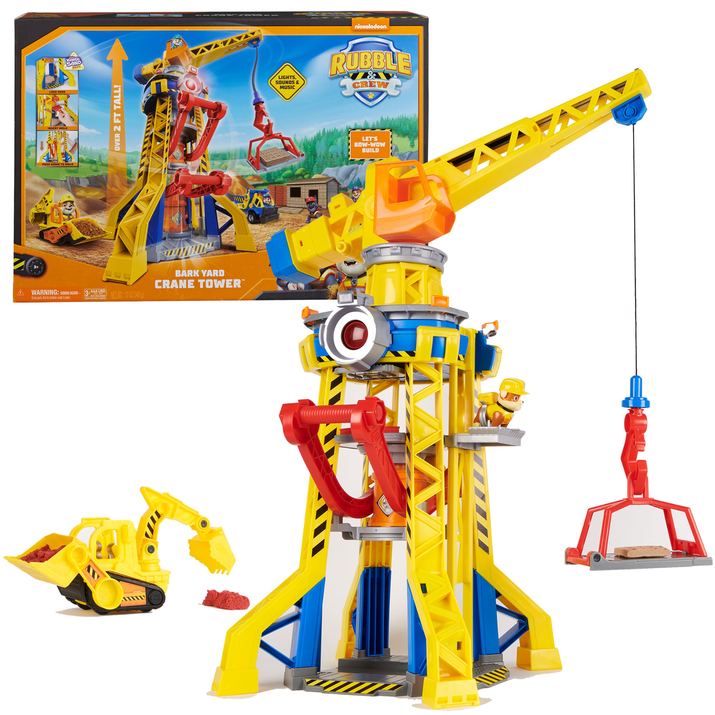 Rubble And Crew Bark Yard Crane Tower Playset With Rubble Action Figure