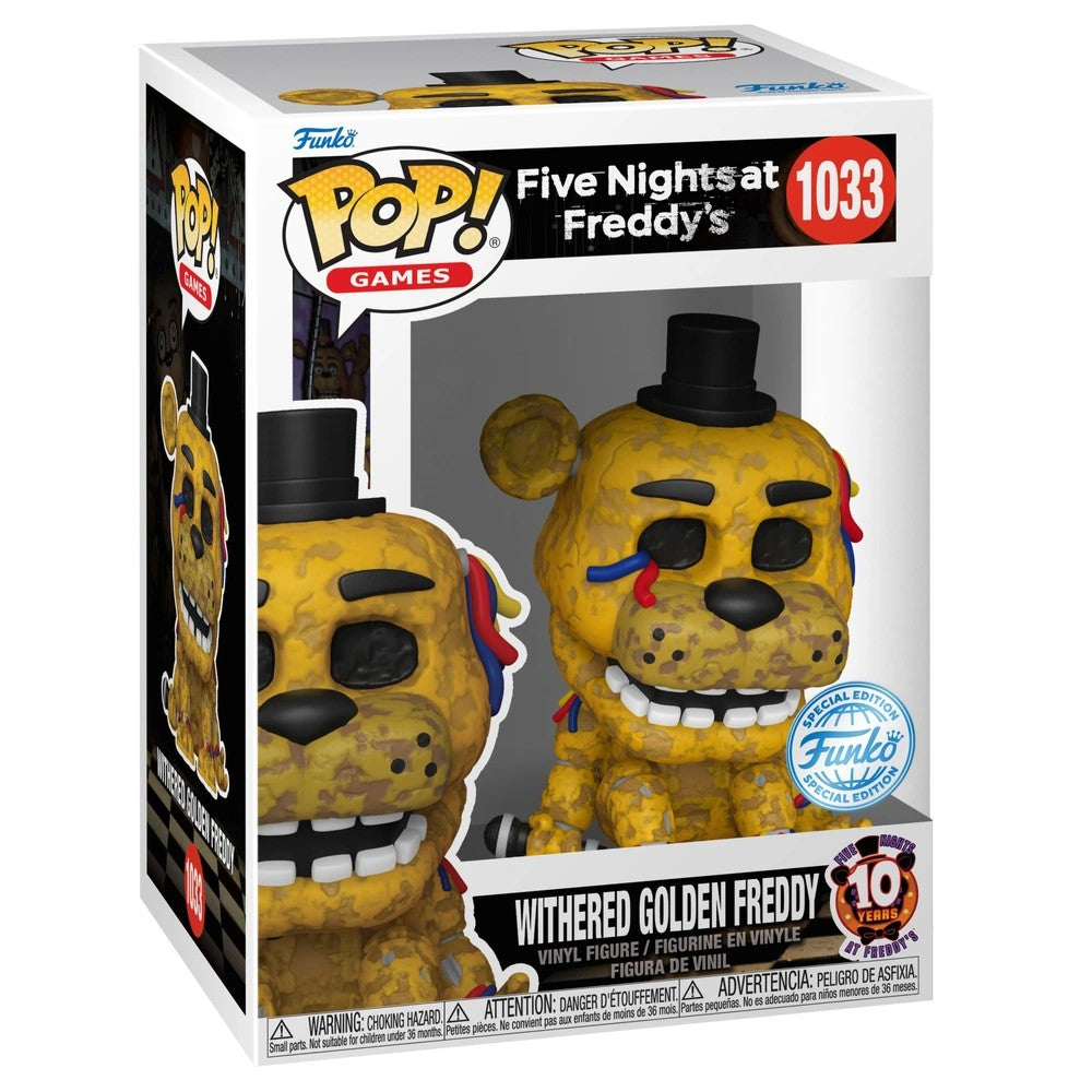 Funko Pop! Vinyl 1033: Five Nights At Freddy's Withered Golden Freddy