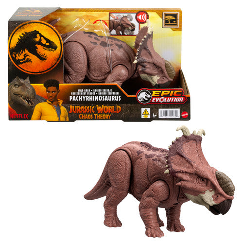 Jurassic World Chaos Theory Wild Roar Pachyrhinosaurus Dinosaur Figure