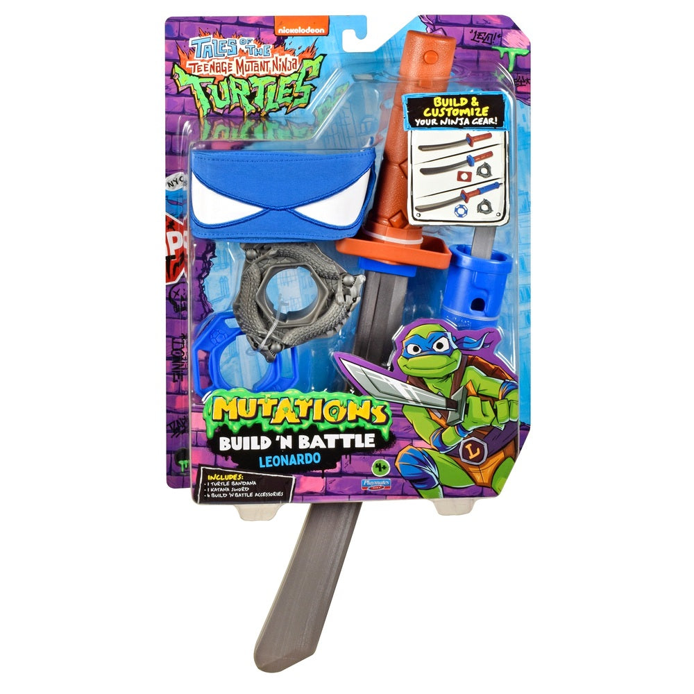 Tales Of Teenage Mutant Ninja Turtles Build 'N Battle Leonardo Ninja Reveal Playset