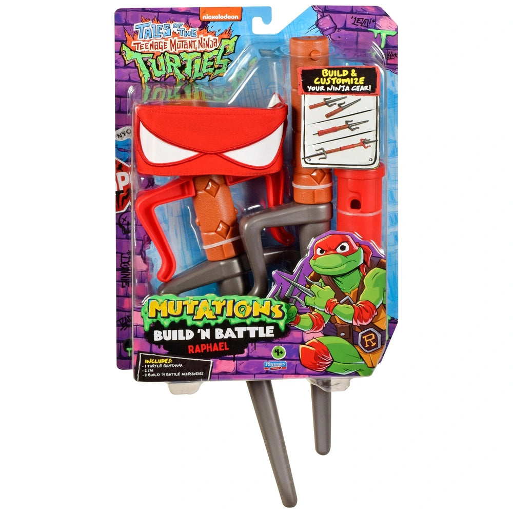 Tales Of Teenage Mutant Ninja Turtles Build 'N Battle Raphael Ninja Reveal Playset