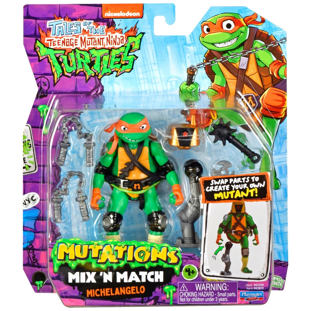 Tales Of Teenage Mutant Ninja Turtles Mix 'N Match Mutations Michelangelo Figure