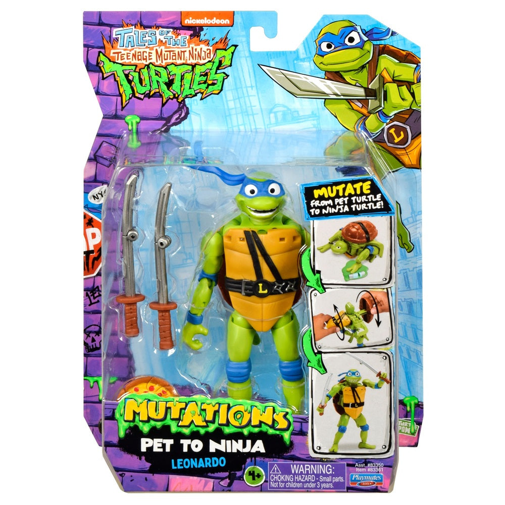 Tales Of Teenage Mutant Ninja Turtles Pet To Ninja Mutations Leonardo Action Figure