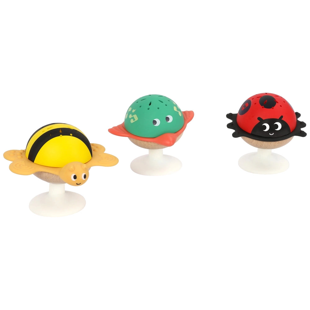 Squirrel Play Wooden Stay-Put Rattle Set