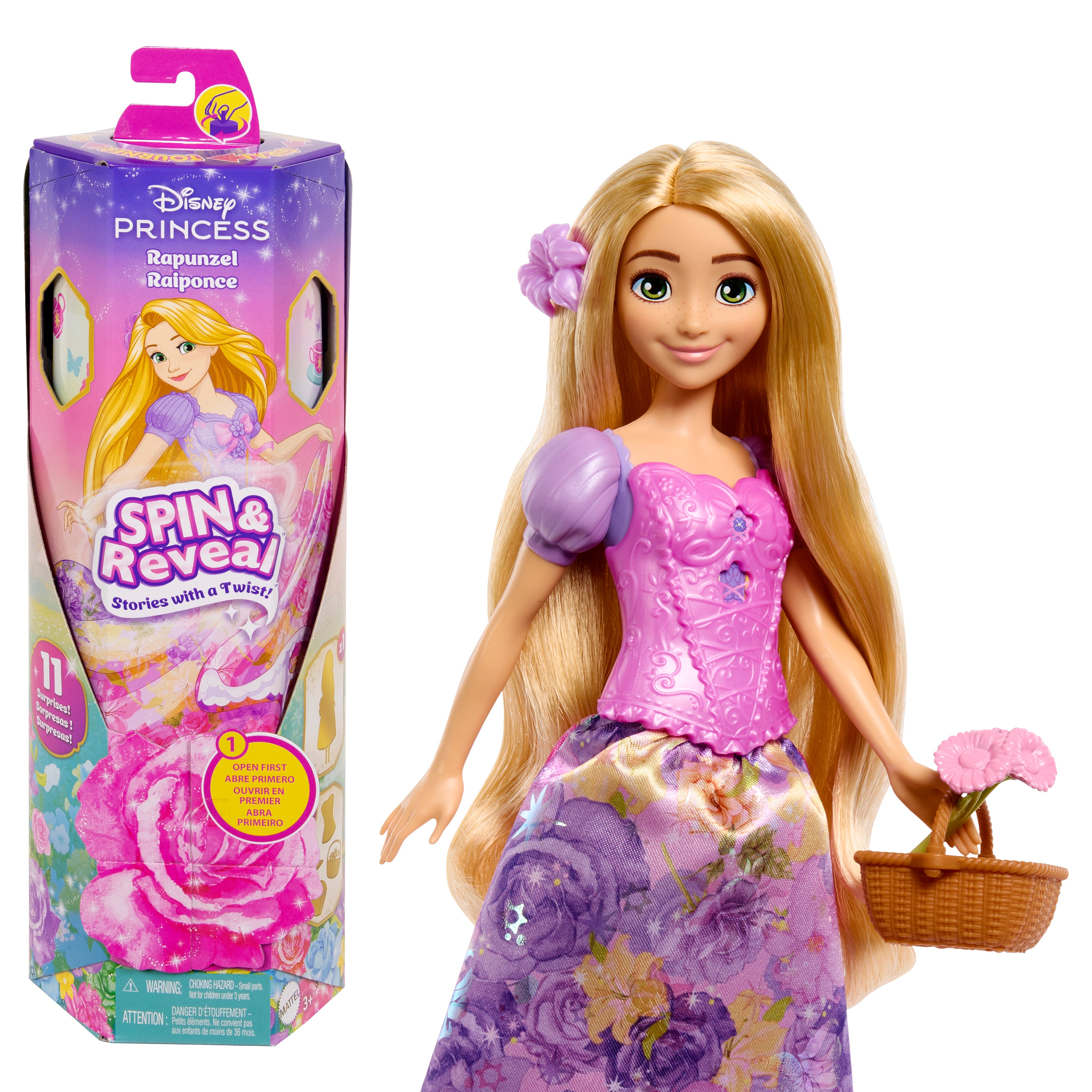 Disney Princess Spin & Reveal Rapunzel Doll Set